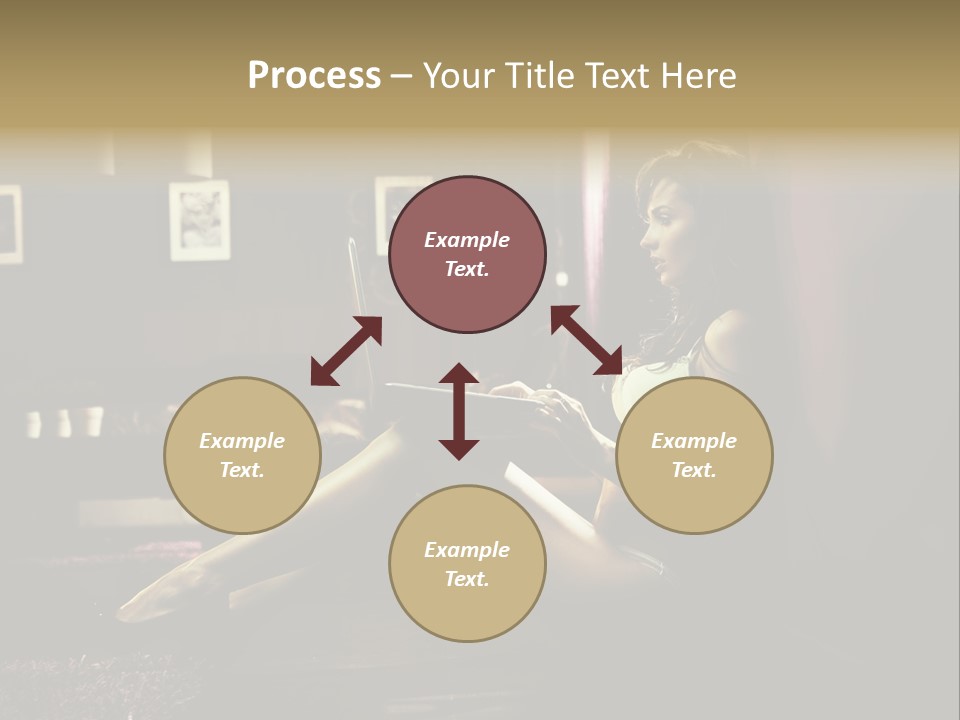 Female Showing Attractive PowerPoint Template