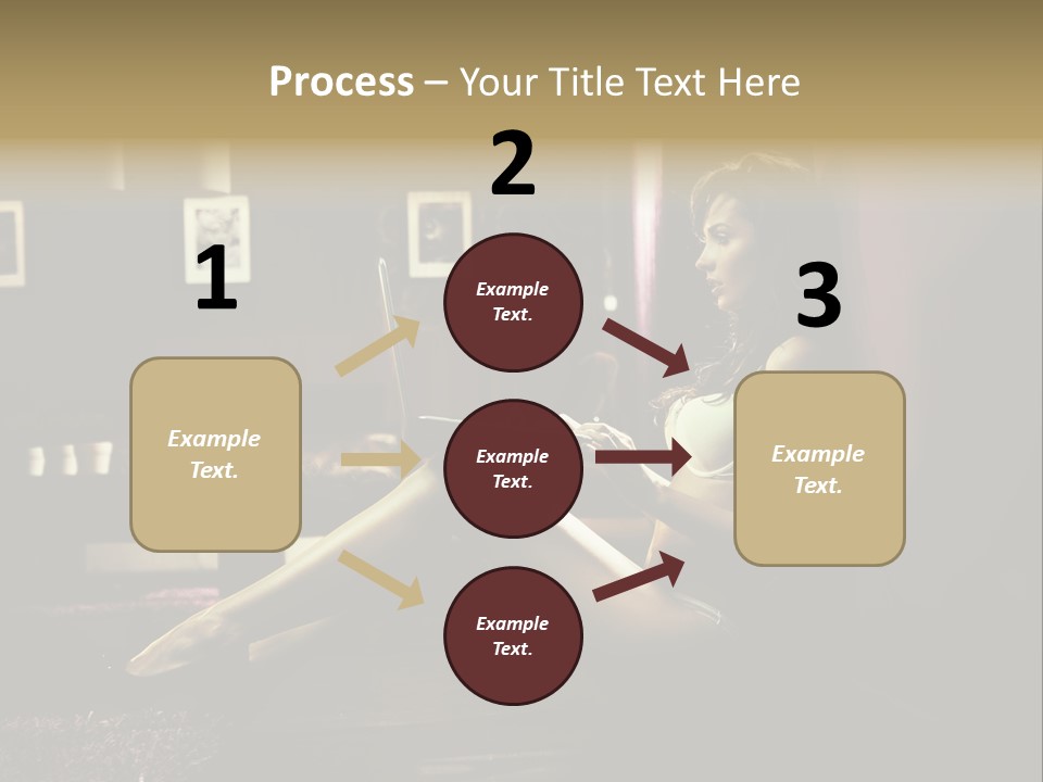 Female Showing Attractive PowerPoint Template
