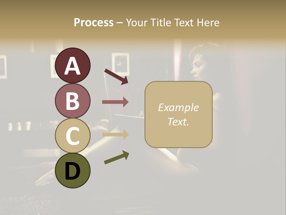 Female Showing Attractive PowerPoint Template