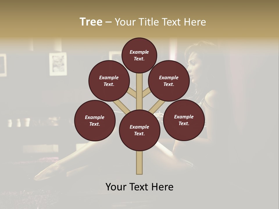 Female Showing Attractive PowerPoint Template