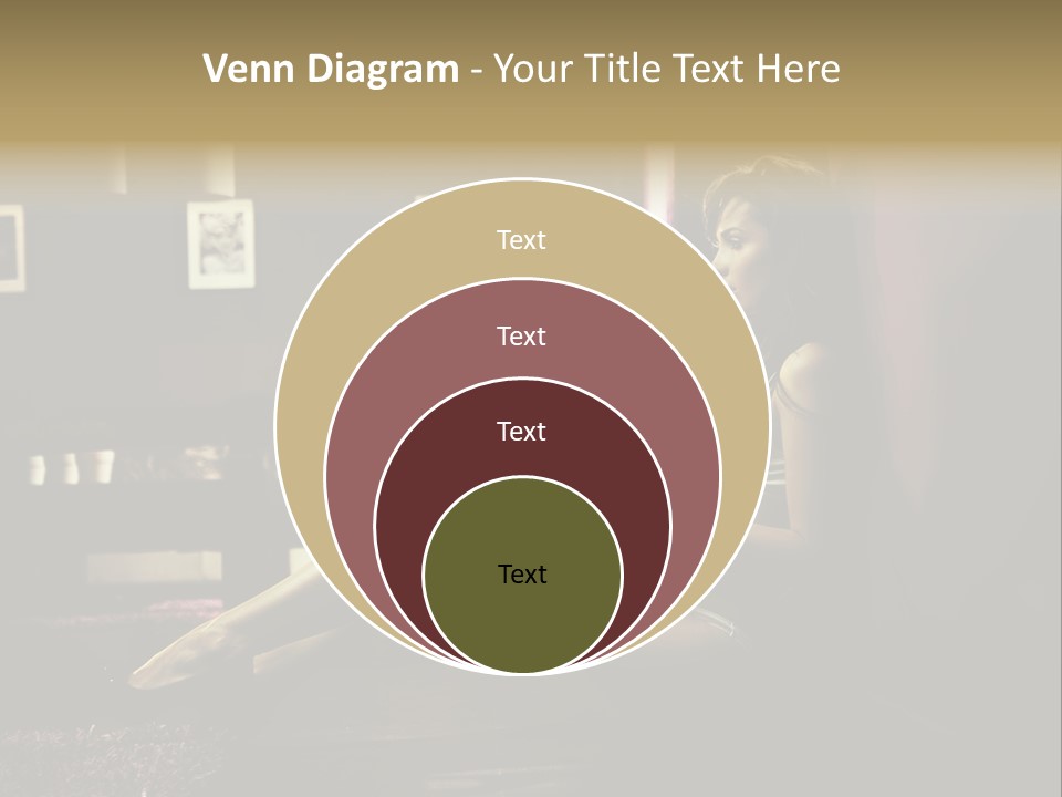 Female Showing Attractive PowerPoint Template