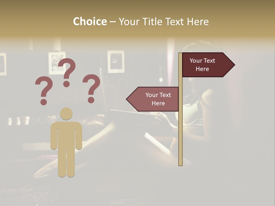 Female Showing Attractive PowerPoint Template