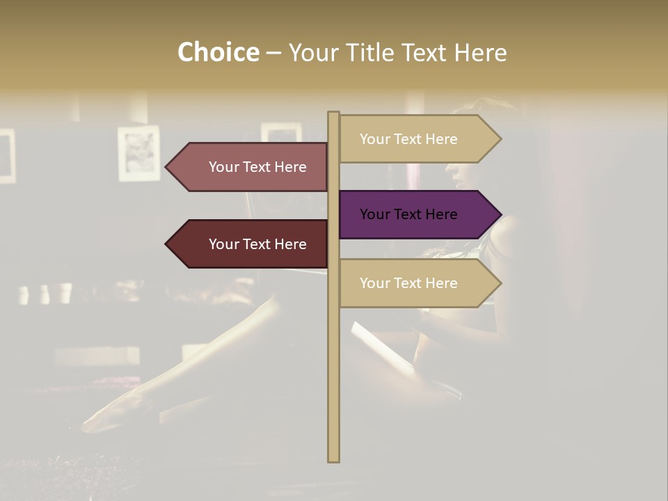 Female Showing Attractive PowerPoint Template