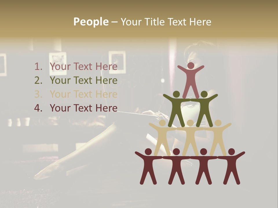 Female Showing Attractive PowerPoint Template