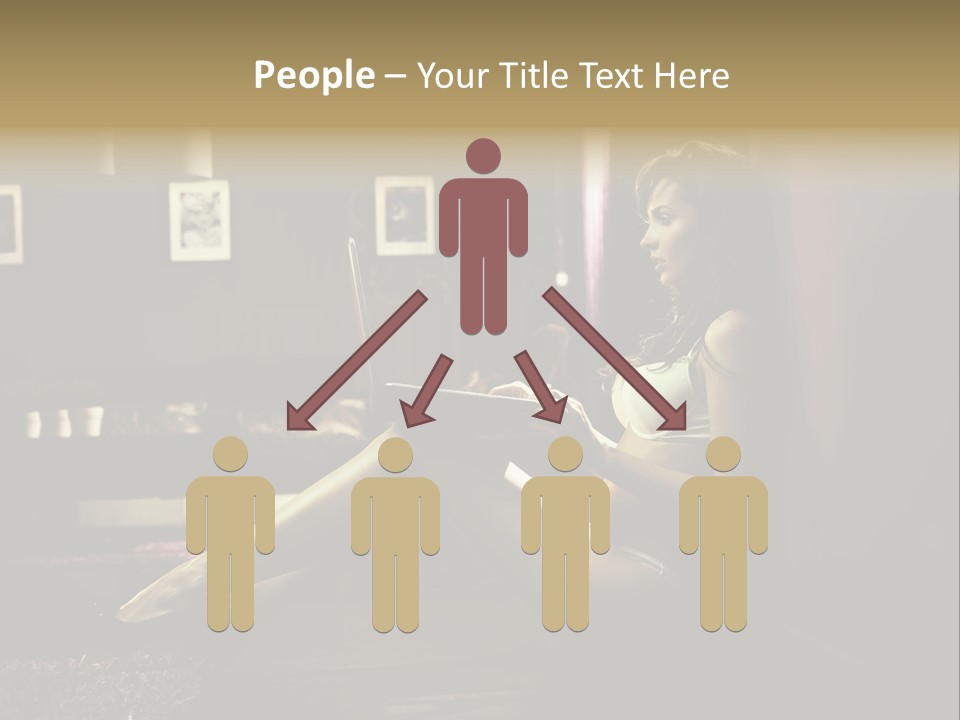 Female Showing Attractive PowerPoint Template