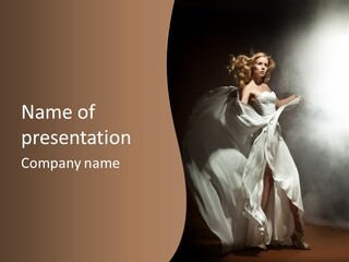 Cosmetics Lady Fashion PowerPoint Template