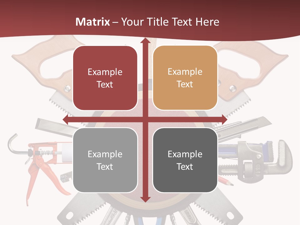 Industry Knife Pencil PowerPoint Template