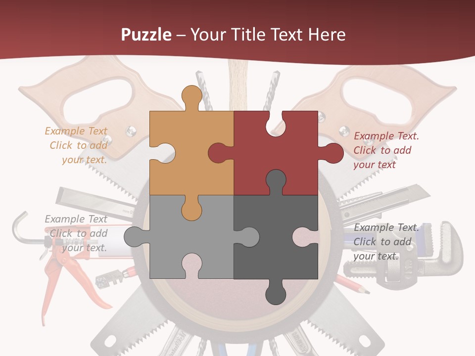 Industry Knife Pencil PowerPoint Template