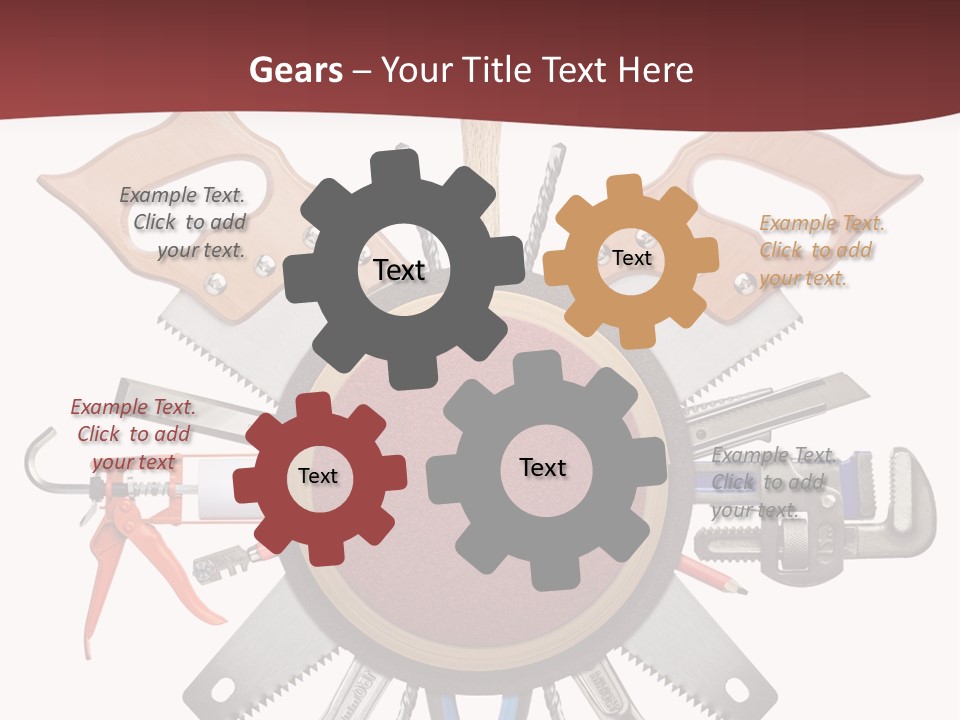 Industry Knife Pencil PowerPoint Template
