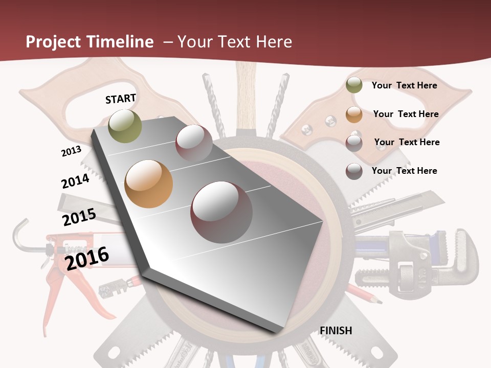 Industry Knife Pencil PowerPoint Template