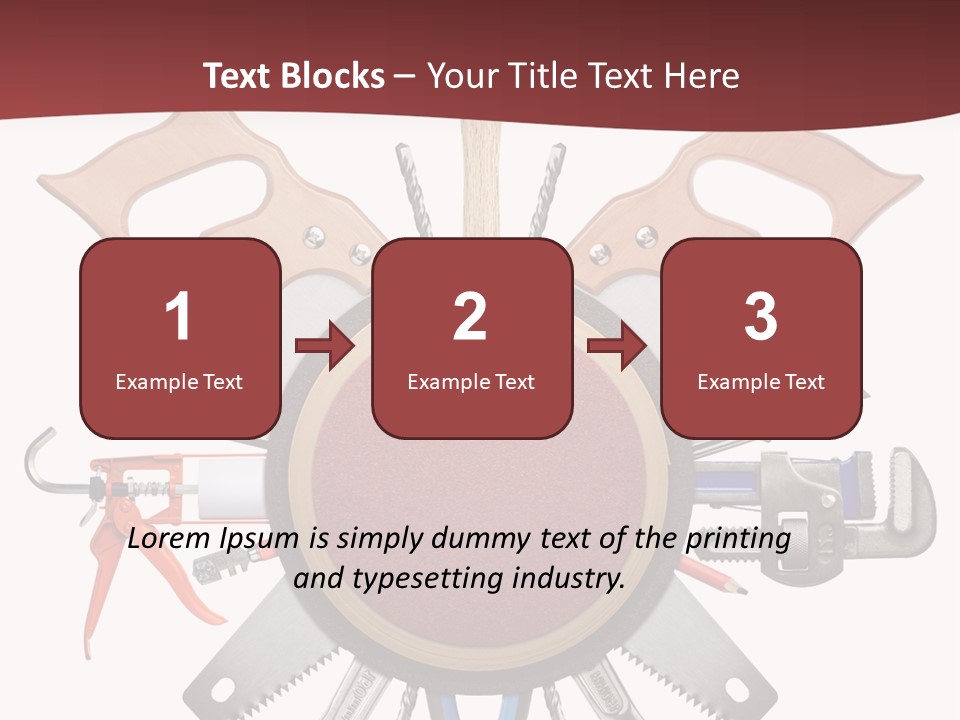Industry Knife Pencil PowerPoint Template