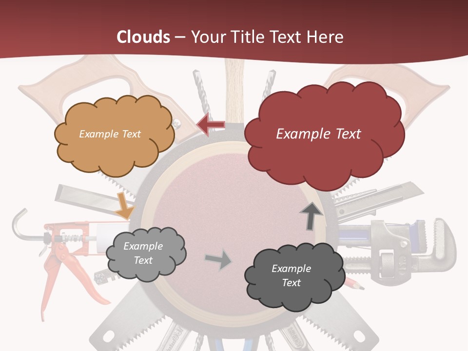 Industry Knife Pencil PowerPoint Template