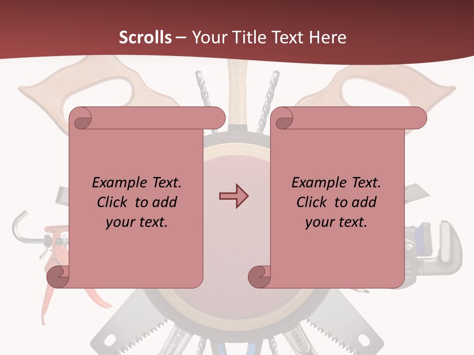 Industry Knife Pencil PowerPoint Template