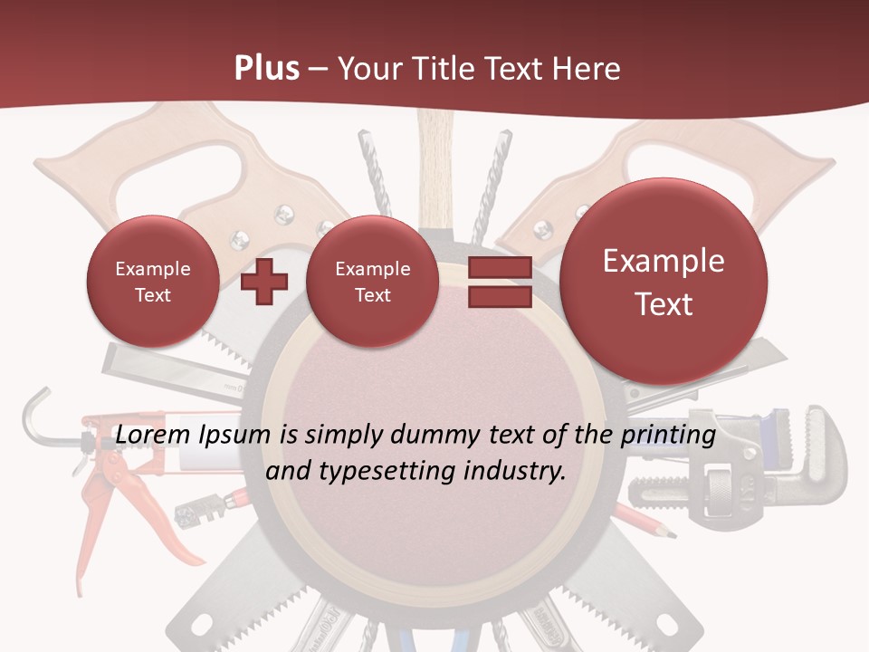 Industry Knife Pencil PowerPoint Template