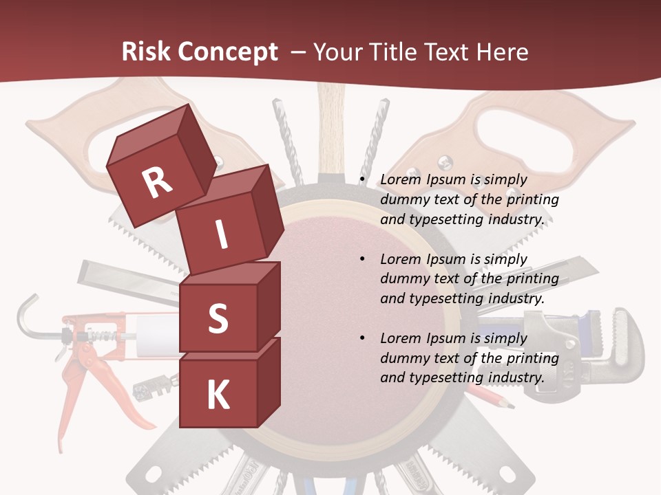 Industry Knife Pencil PowerPoint Template