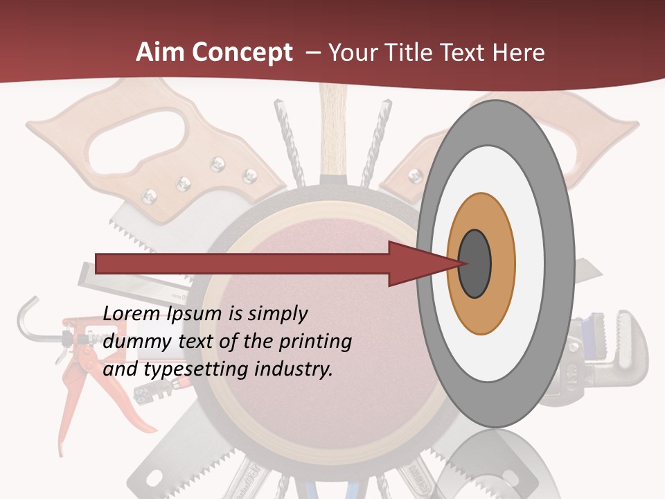 Industry Knife Pencil PowerPoint Template