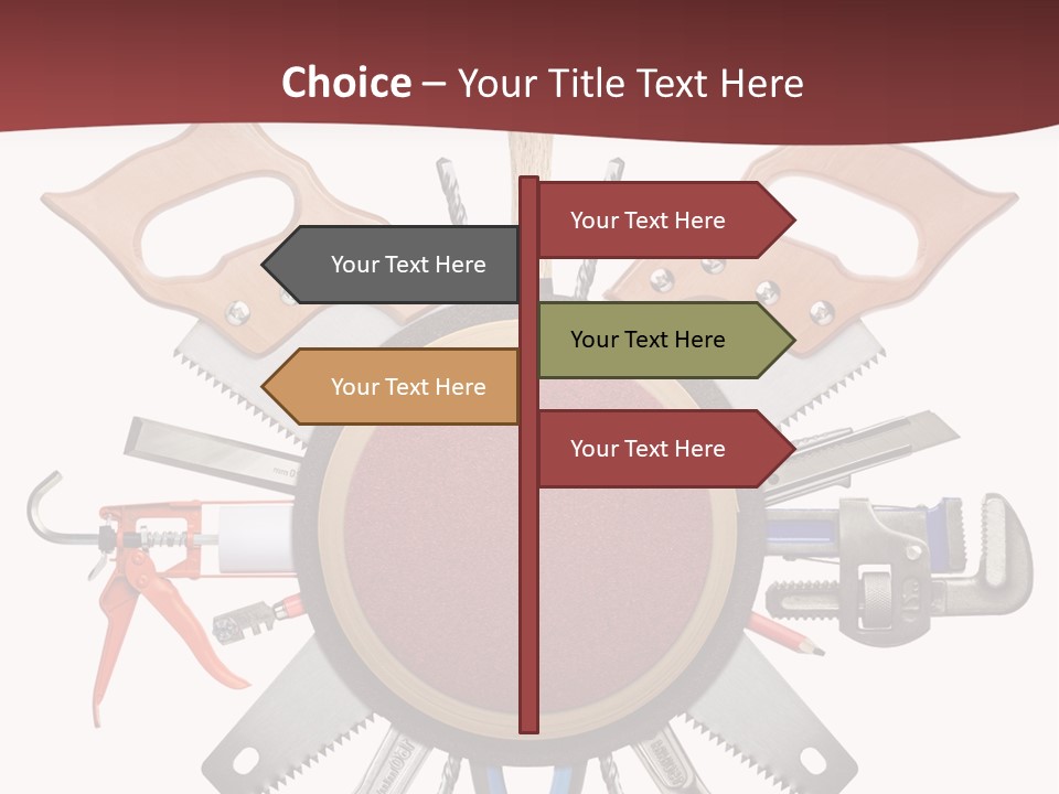 Industry Knife Pencil PowerPoint Template