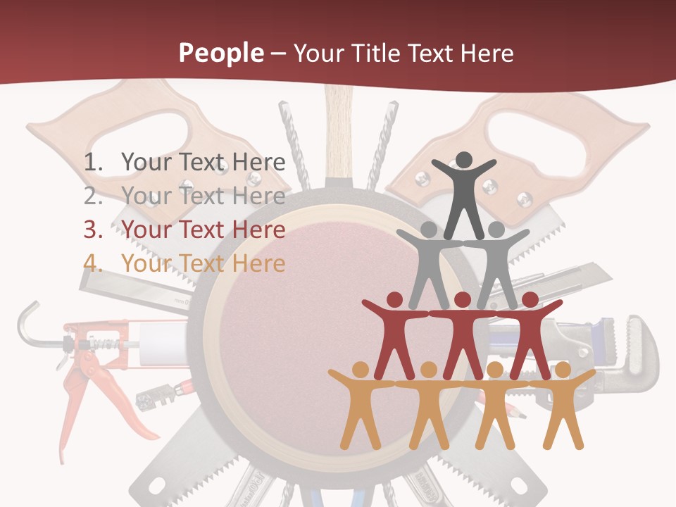 Industry Knife Pencil PowerPoint Template