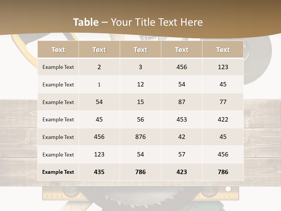 Improvement Tool Build PowerPoint Template