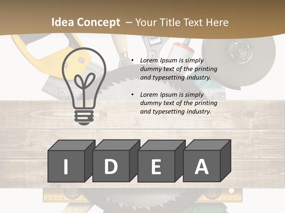 Improvement Tool Build PowerPoint Template