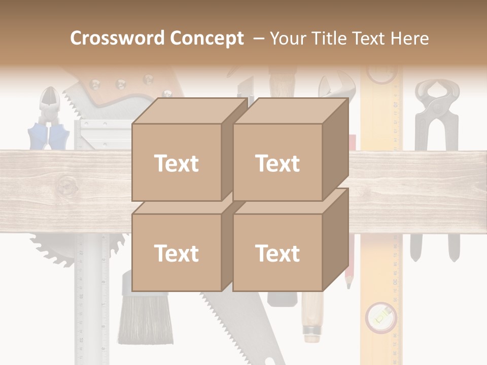 Wood Pencil Build PowerPoint Template