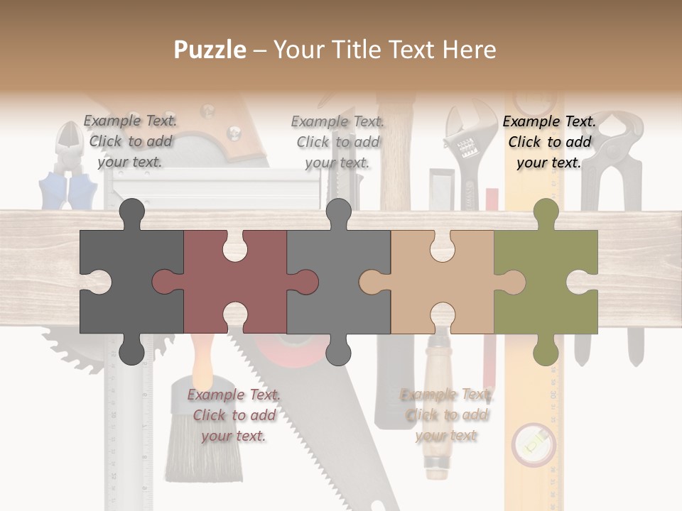 Wood Pencil Build PowerPoint Template