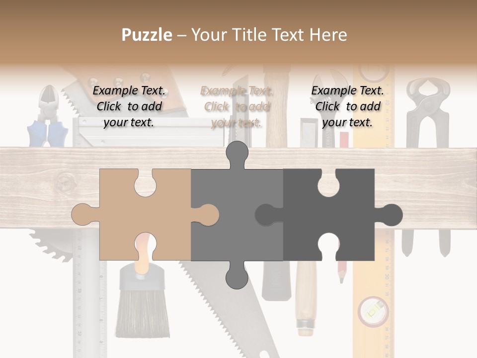 Wood Pencil Build PowerPoint Template