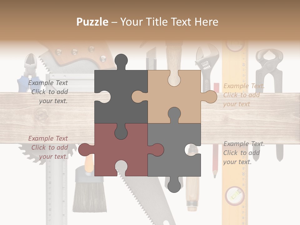 Wood Pencil Build PowerPoint Template