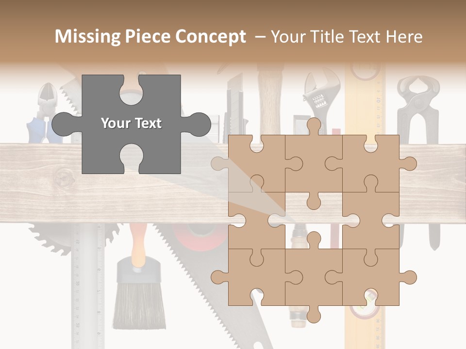 Wood Pencil Build PowerPoint Template