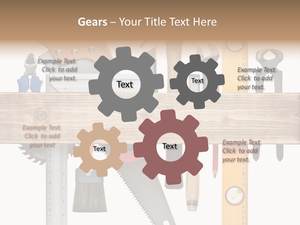 Wood Pencil Build PowerPoint Template