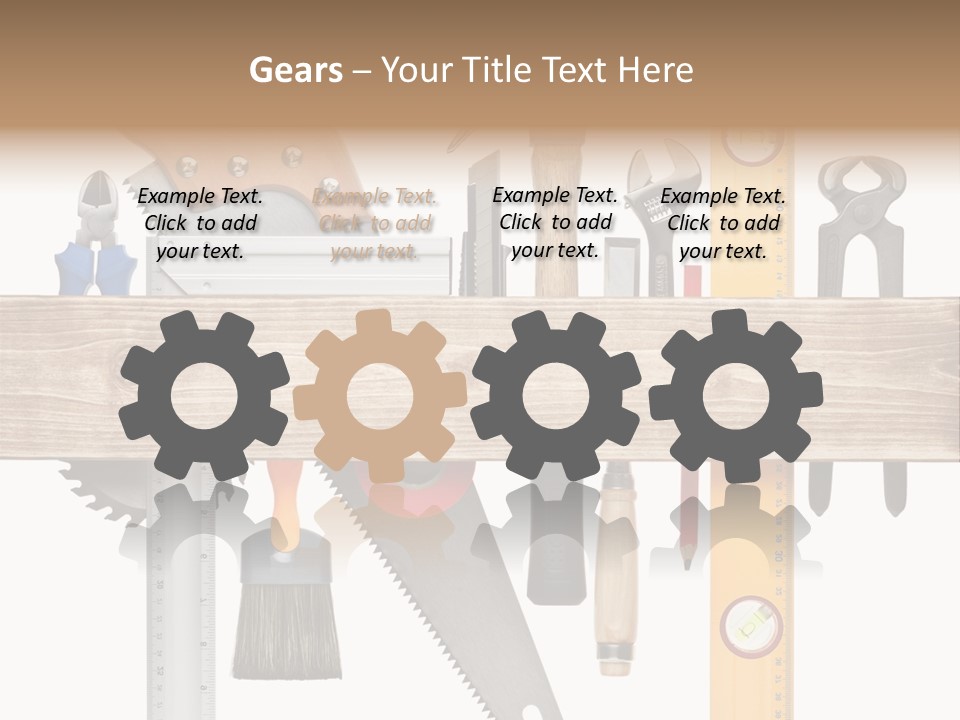 Wood Pencil Build PowerPoint Template