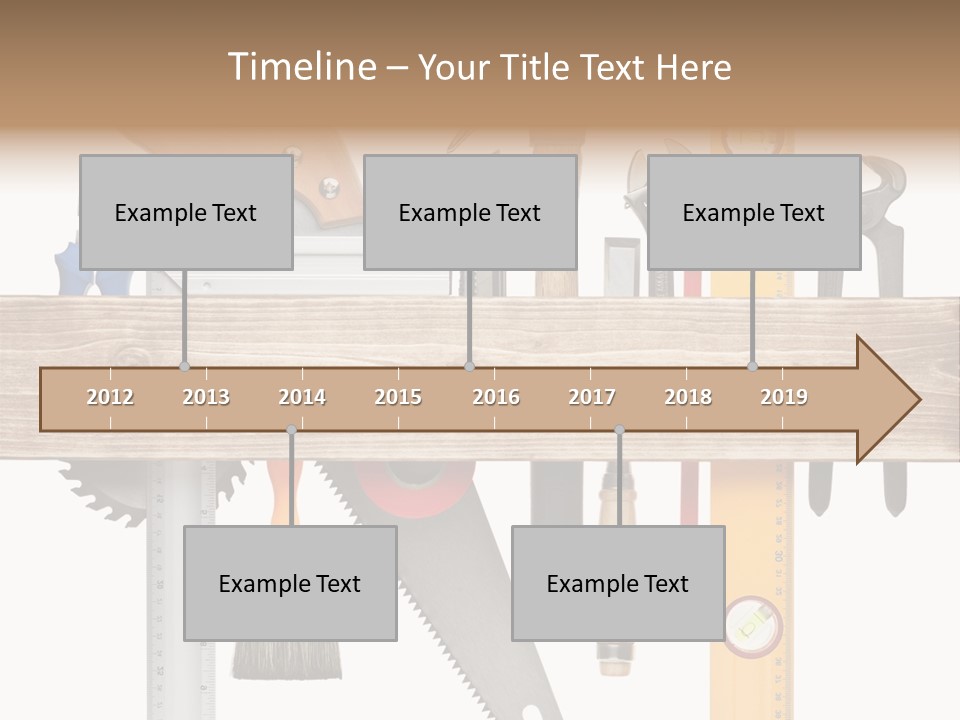 Wood Pencil Build PowerPoint Template