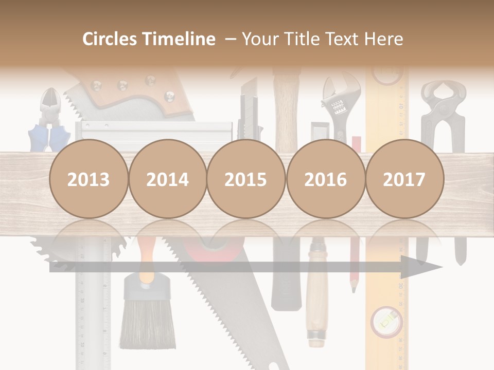 Wood Pencil Build PowerPoint Template