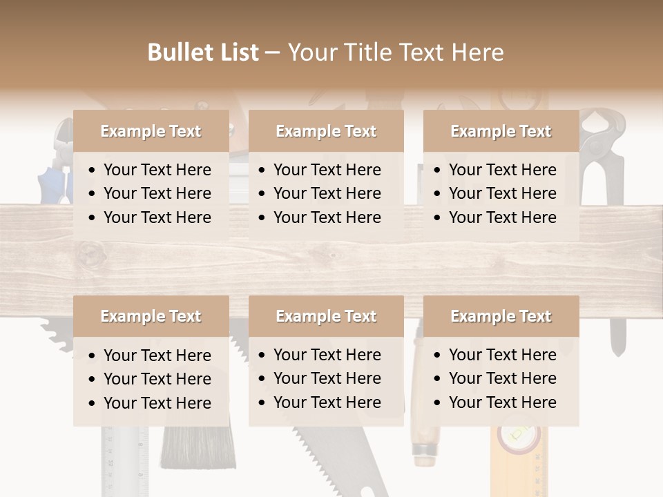 Wood Pencil Build PowerPoint Template