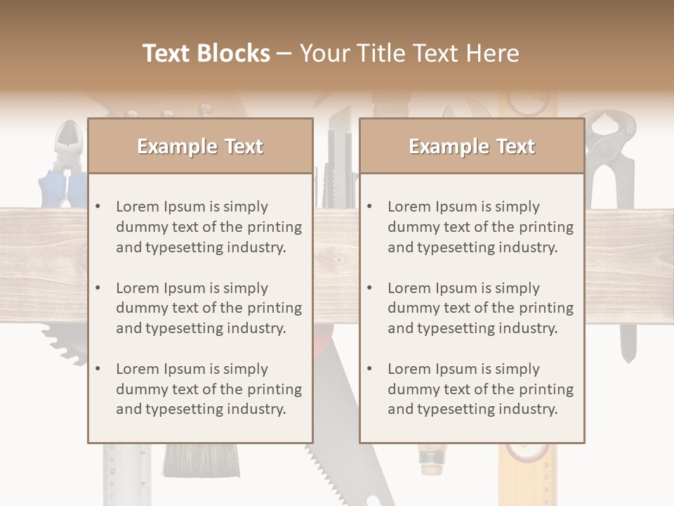 Wood Pencil Build PowerPoint Template
