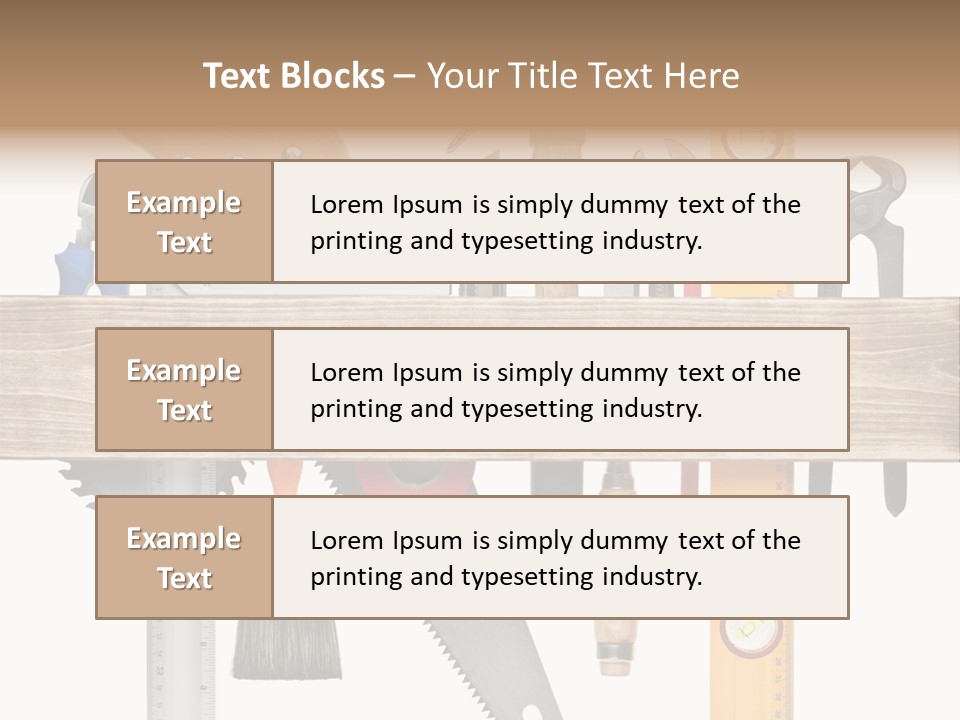 Wood Pencil Build PowerPoint Template