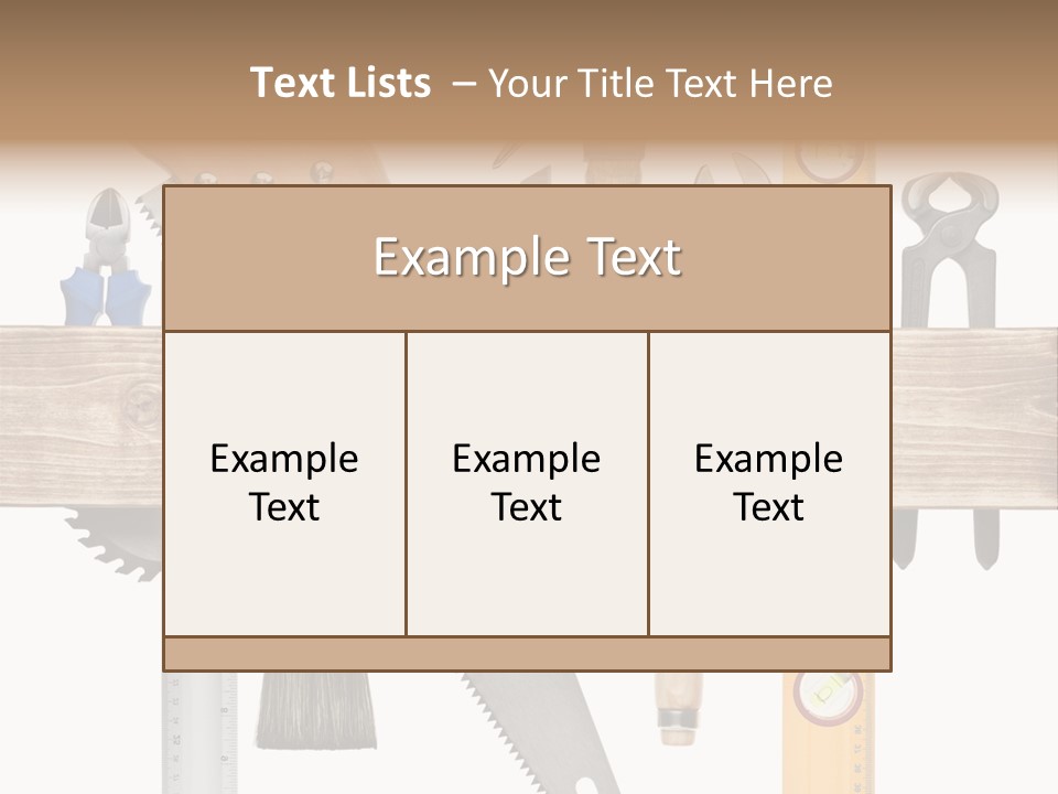 Wood Pencil Build PowerPoint Template