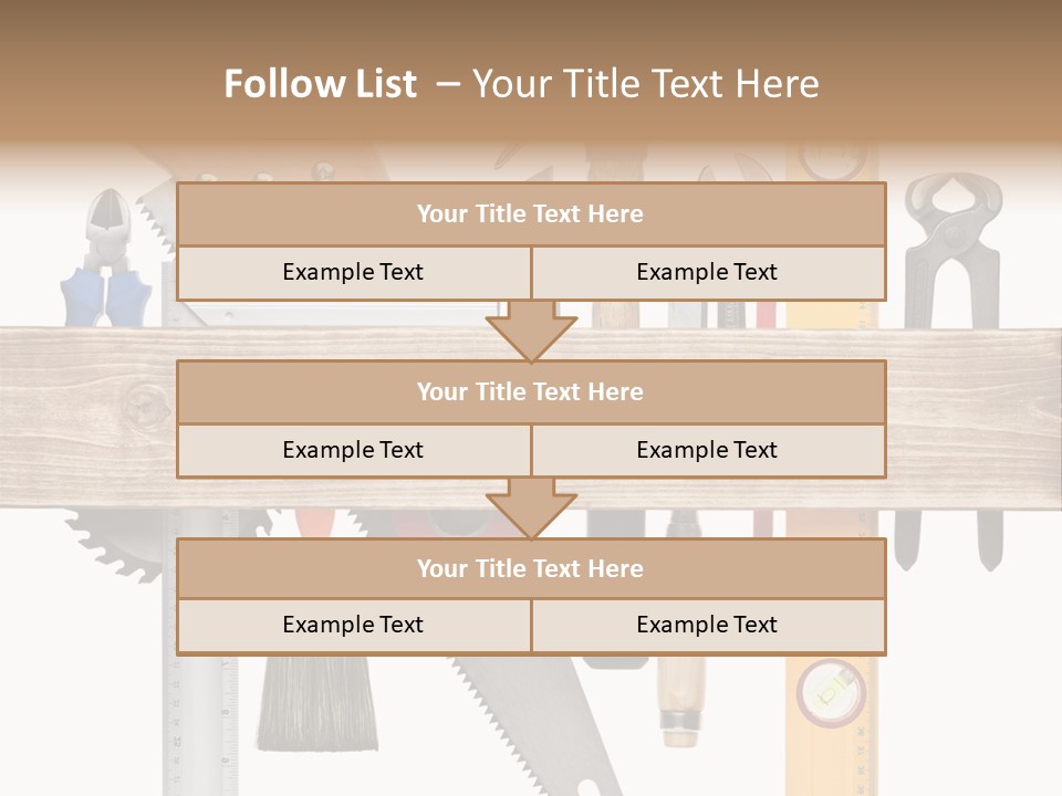 Wood Pencil Build PowerPoint Template
