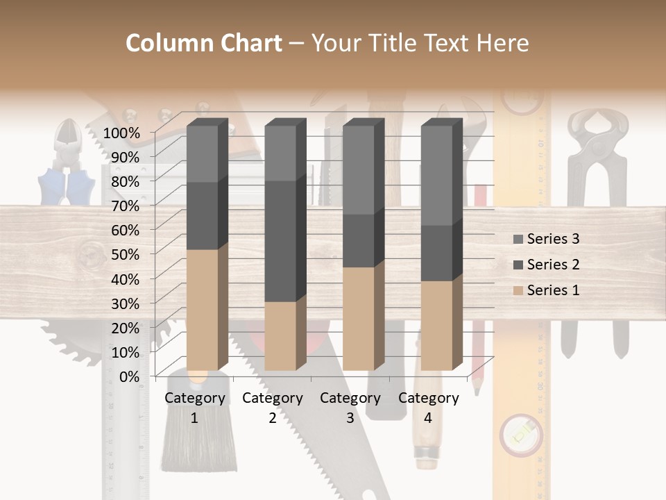 Wood Pencil Build PowerPoint Template