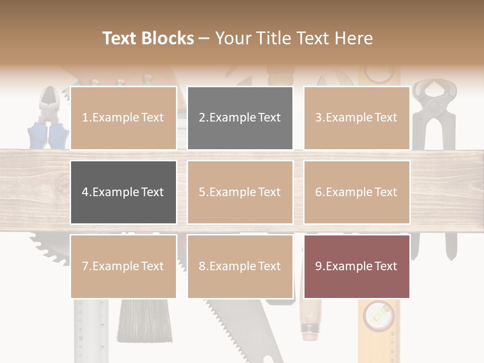 Wood Pencil Build PowerPoint Template