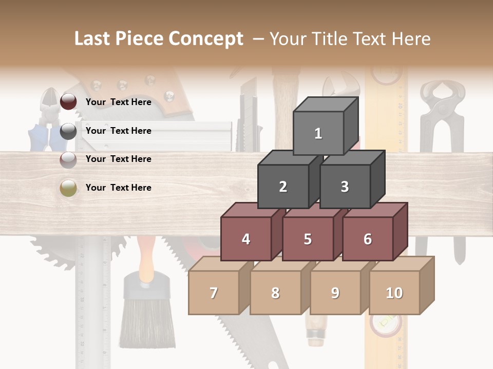 Wood Pencil Build PowerPoint Template