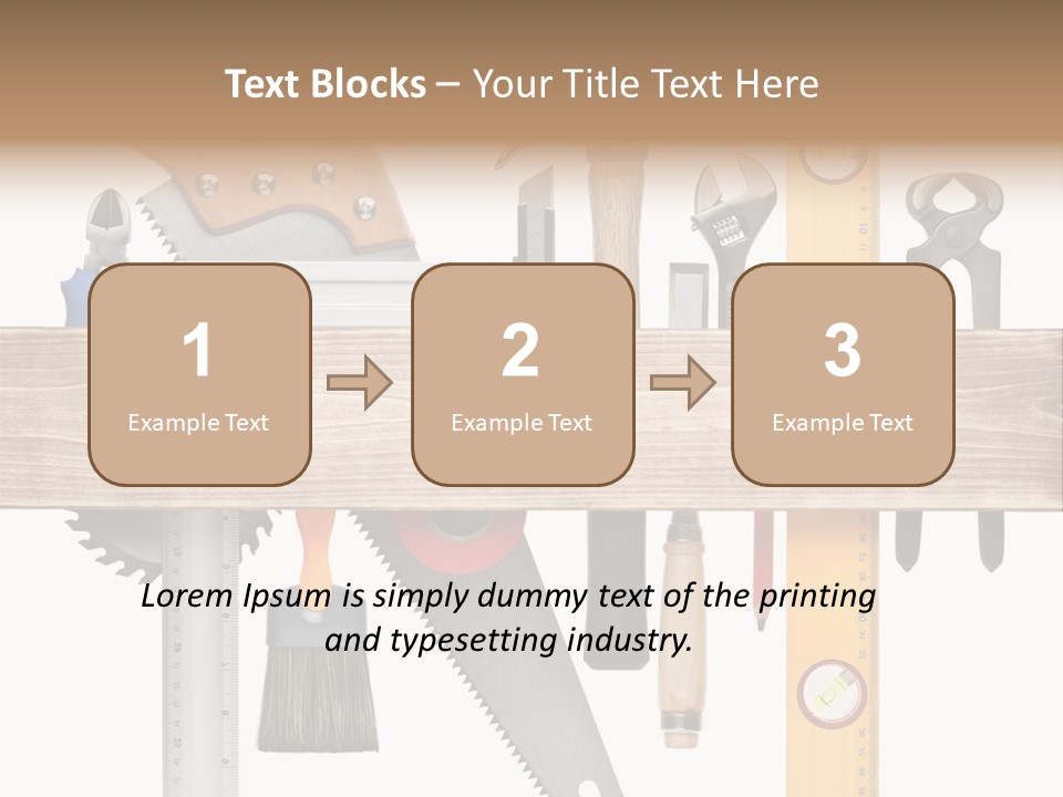 Wood Pencil Build PowerPoint Template