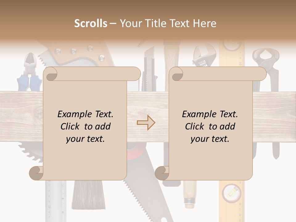 Wood Pencil Build PowerPoint Template