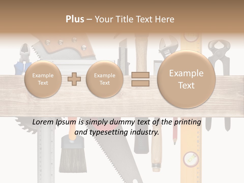 Wood Pencil Build PowerPoint Template
