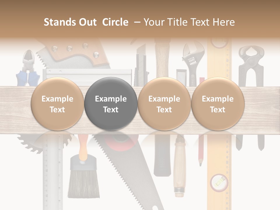 Wood Pencil Build PowerPoint Template