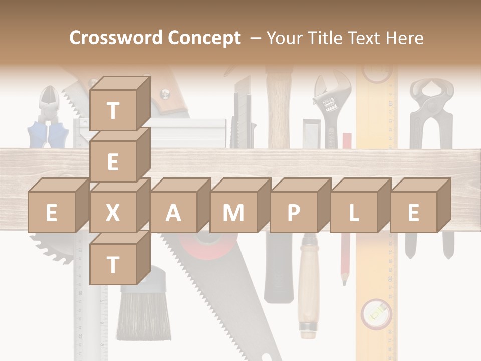 Wood Pencil Build PowerPoint Template