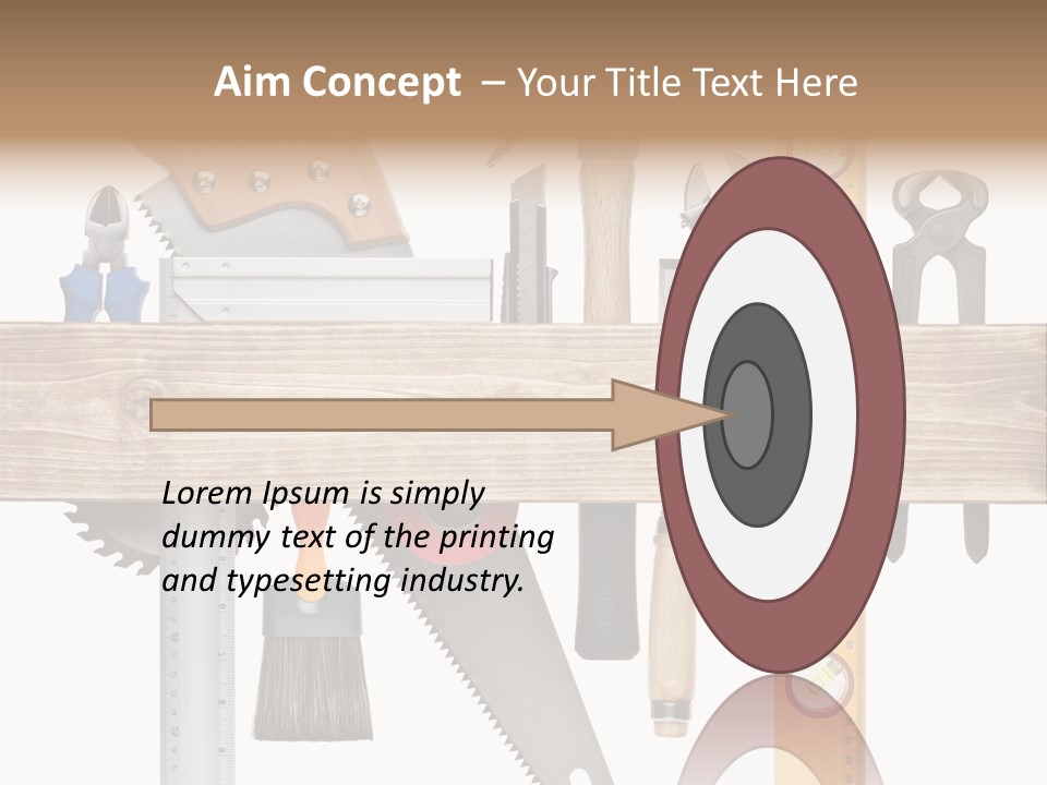Wood Pencil Build PowerPoint Template