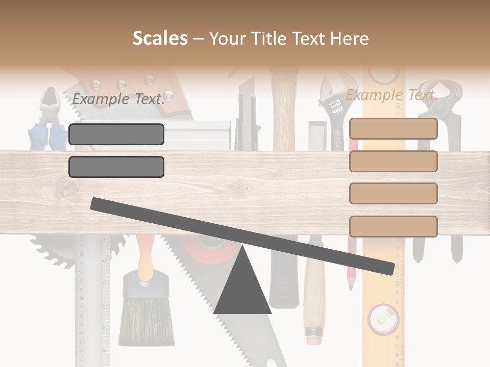 Wood Pencil Build PowerPoint Template