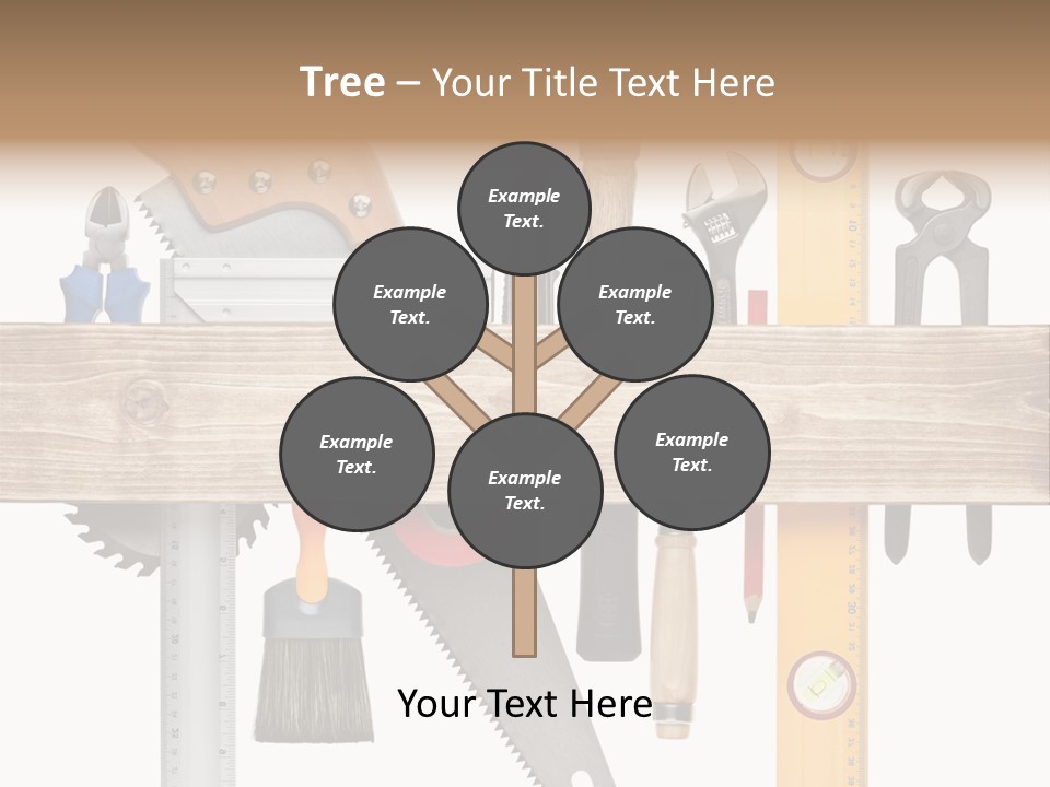 Wood Pencil Build PowerPoint Template