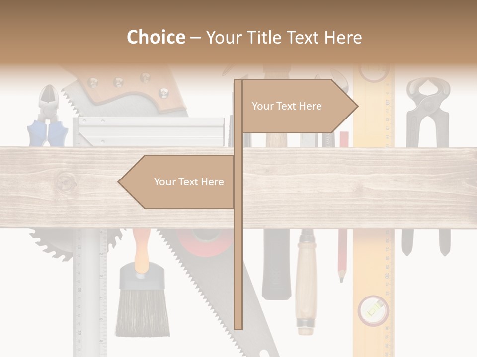Wood Pencil Build PowerPoint Template
